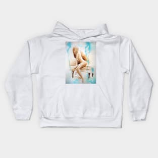 (brand new) Watercolor Study - woman Kids Hoodie